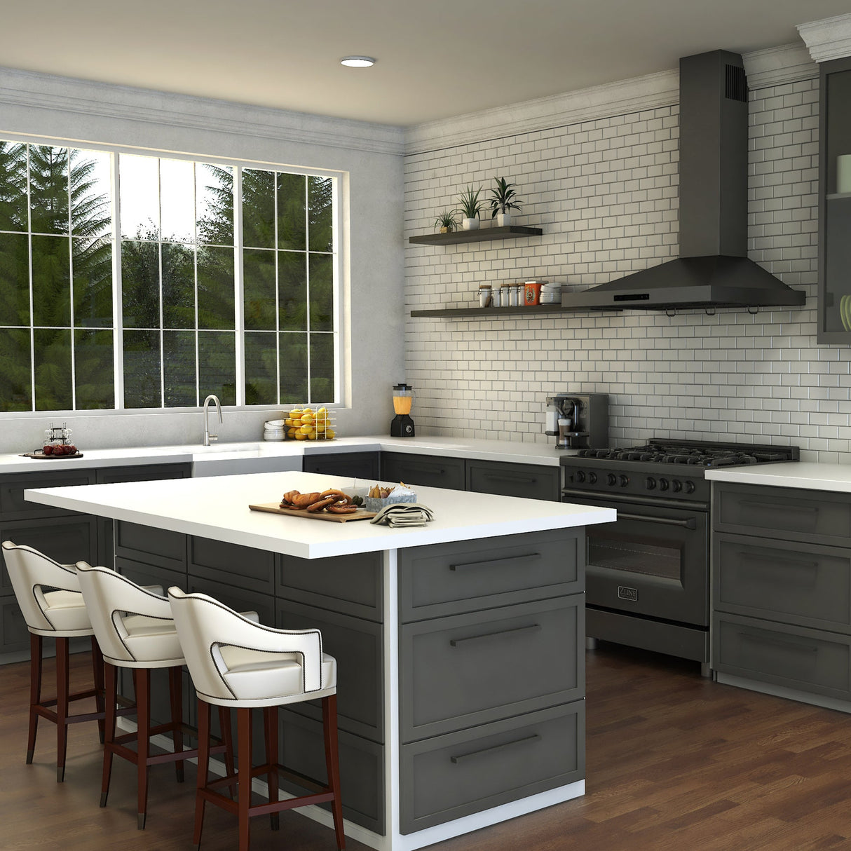 ZLINE Arthur Kitchen Faucet in Brushed Nickel (ATH-KF-BN)