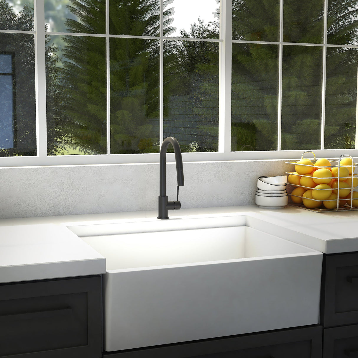 ZLINE Arthur Kitchen Faucet in Matte Black (ATH-KF-MB)