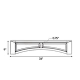 Avalon Ashen - 36 Inch Valances Accessories - 36" Width x 9" Height x .75" Depth