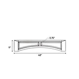 Liberty Shaker White - 48 Inch Valances Accessories - 48" Width x 9" Height x .75" Depth