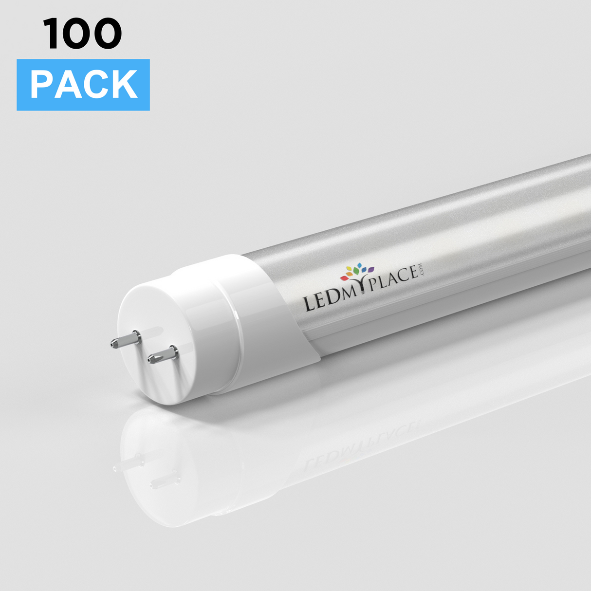 Hybrid T8 4ft LED Tube/Bulb - 22w/20w/18w/ 15w/12w/10w Watt Adjustable, 130lm/w, 3000k /3500k/4000k/5000k/6000k/6500k CCT Changeable, Frosted, Base G13, Single End/Double End Power - Ballast Compatible or Bypass