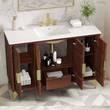 Daylight Freestanding Single Sink Bathroom Vanity with Ceramic Sink Top