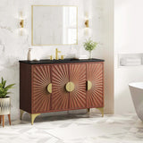 Daylight Freestanding Single Sink Bathroom Vanity with Ceramic Sink Top