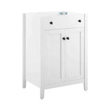 Nury 24 Inch Freestanding Bathroom Vanity Cabinet With Soft Closing Doors ( Sink Basin Not Included)