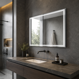 Luna 55'' Polished Edge Back-lit LED Mirror for Bathroom Vanity