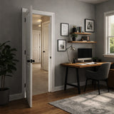 Ivanees 2-Panel Hollow Core Molded Raised Panel Door Slab 80 Inch Height (18 x 80, 35mm, Left)