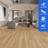 SPC Luxury Vinyl Flooring, Click Lock Floating, Shoreline Decor, 9" x 72" x 6.5mm, 20 mil Wear Layer - Indoor Delight Collection (22.65SQ FT/ CTN)