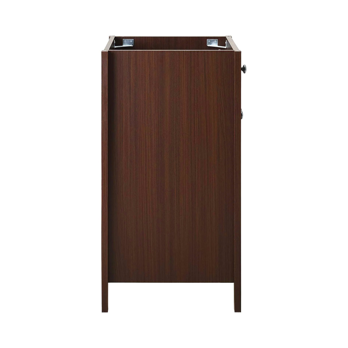 Nury 24 Inch Walnut Freestanding Bathroom Vanity Cabinet With Soft Closing Doors ( Sink Basin Not Included)