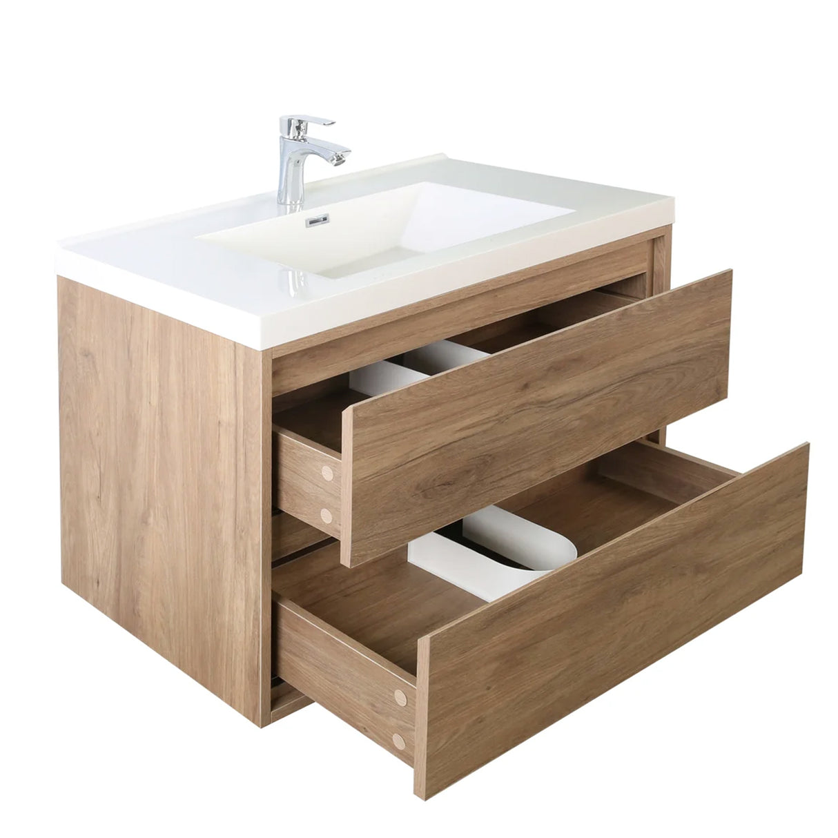 Saviour Wall Mounted Bathroom Vanity with Reinforced Acrylic Sink