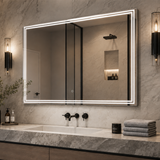Luna 55'' Polished Edge Back-lit LED Mirror for Bathroom Vanity
