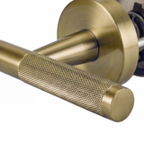 Ivanees Heavy Duty Passage Leverset in Brushed Antique Brass Finish with Concealed Screws