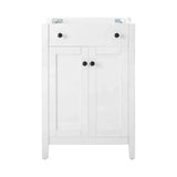 Nury 24 Inch Freestanding Bathroom Vanity Cabinet With Soft Closing Doors ( Sink Basin Not Included)