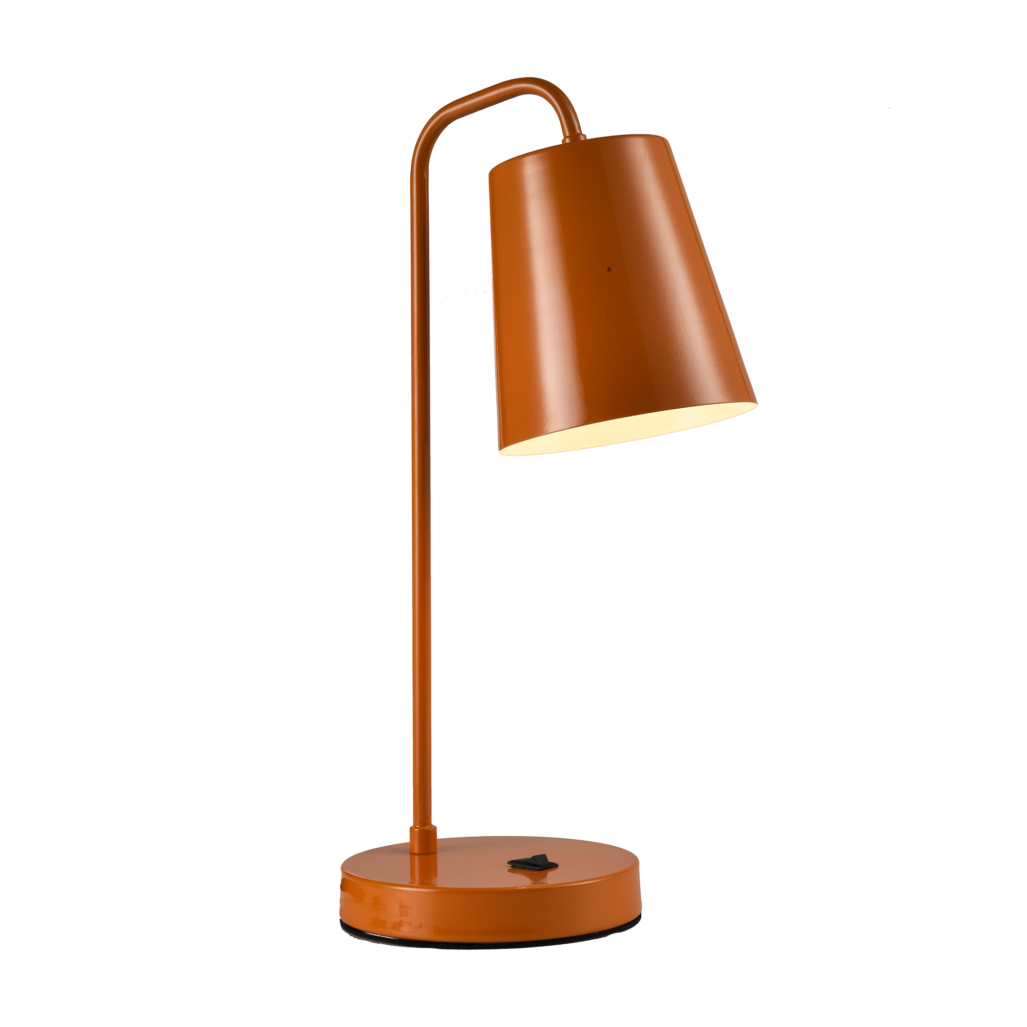 22" Metal Task Lamp,  E26 1 x 60W (Bulb Not Included), Material Iron, Finish/color- Orange