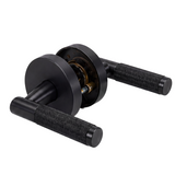 Ivanees Heavy Duty Passage Leverset in Matte Black Finish with Concealed Screws
