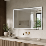 Luna 55'' Polished Edge Back-lit LED Mirror for Bathroom Vanity