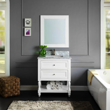 Premium (White) Bathroom Vanity With Sink
