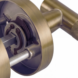 Ivanees Heavy Duty Passage Leverset in Brushed Antique Brass Finish with Concealed Screws