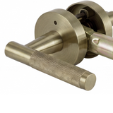 IIvanees Heavy Duty Privacy Leverset in Brushed Antique Brass Finish with Concealed Screws