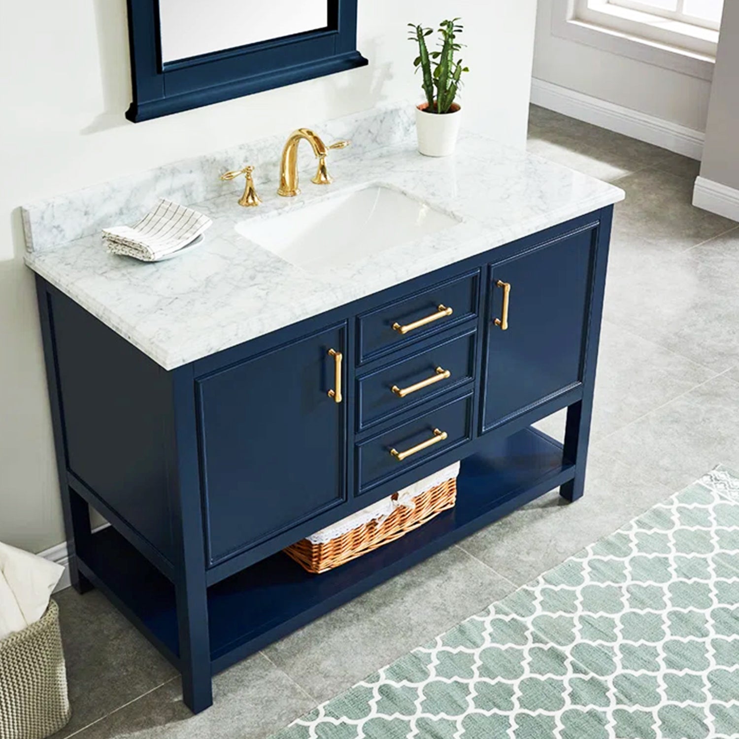 Navy bath online vanity