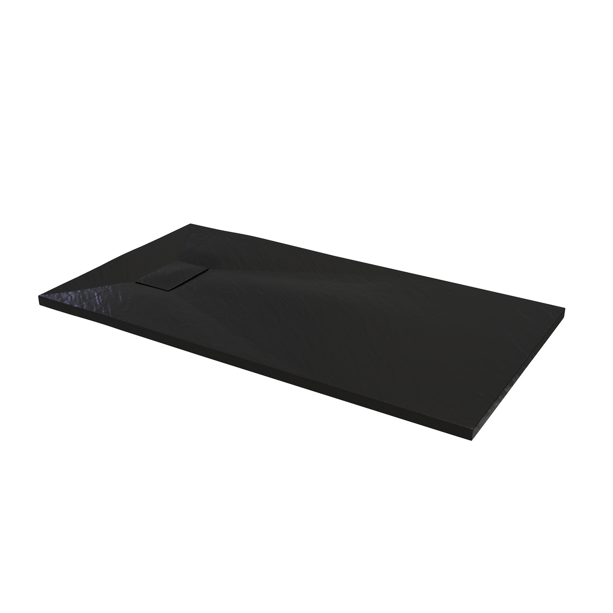 SMC / Solid Surface Shower Base Tray 72" ×  32" - with Side Drain Hole, Drain Cover & Waste