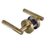 Ivanees Heavy Duty Passage Leverset in Brushed Antique Brass Finish with Concealed Screws