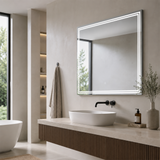Luna 47'' Polished Edge Back-lit LED Mirror for Bathroom Vanity