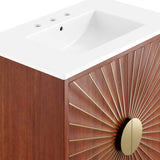 Daylight Freestanding Single Sink Bathroom Vanity with Ceramic Sink Top