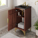 Daylight Freestanding Single Sink Bathroom Vanity with Ceramic Sink Top