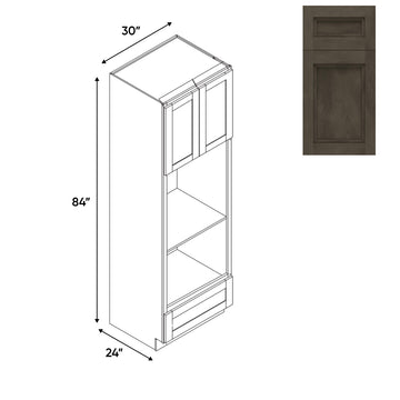 RTA - Havana Ash - Wall Oven Cabinets with 2 Door 1 Drawer - 30