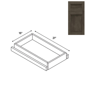 RTA - Havana Ash - Base Roll Out Tray - 11"W x 4.25"H x 21"D - HAA-T15