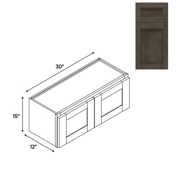 RTA - Havana Ash - Wall High Cabinets with 2 Door - 30