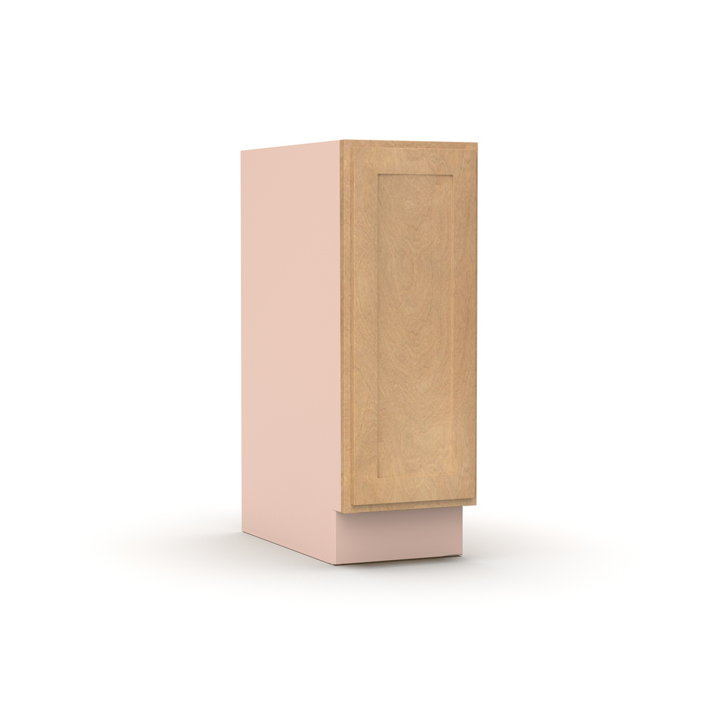 Liberty Shaker Karamel - 12 Inch Full Height Single Door Base Cabinet - 12
