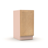 Liberty Shaker Karamel - 18 Inch Full Height Single Door Base Cabinet - 18" Width x 34.5" Height x 24" Depth