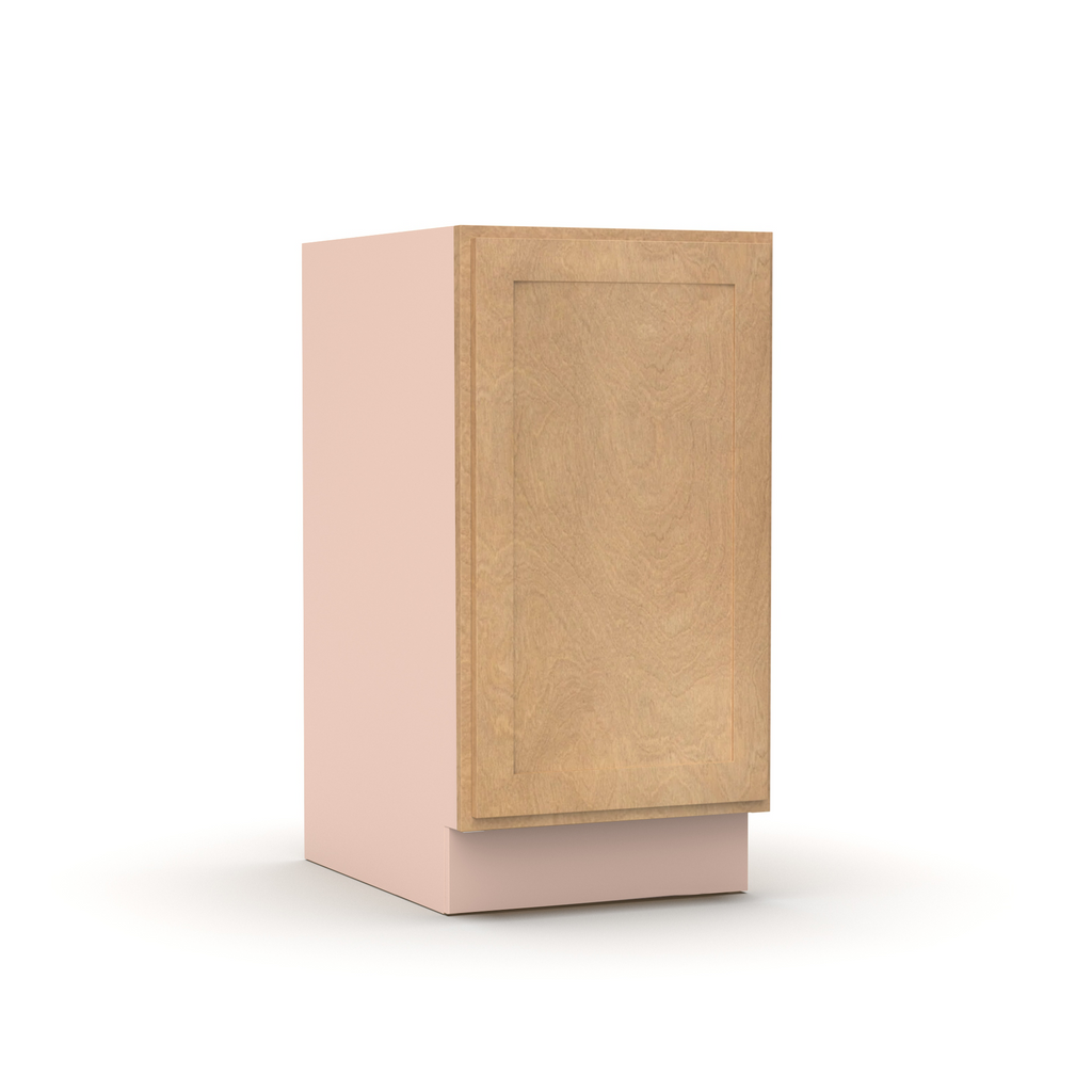 Liberty Shaker Karamel - 18 Inch Full Height Single Door Base Cabinet - 18
