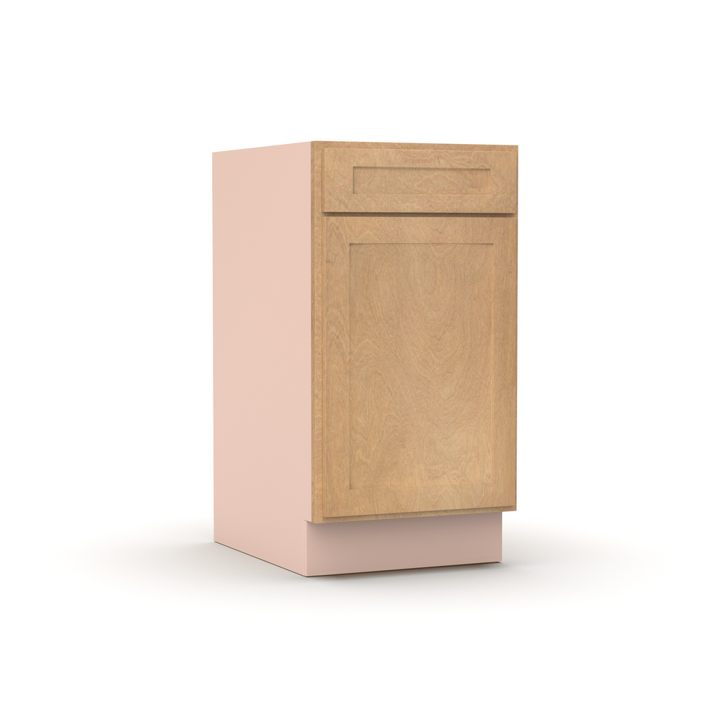 Liberty Shaker Karamel - 18 Inch Single Door Base Cabinet - 18
