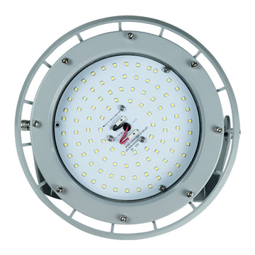 80 Watt LED Explosion Proof Round High Bay Light, B Series, Dimmable, 5000K, 10800LM, AC100-277V, IP66, Hazardous Location Lighting Fixtures