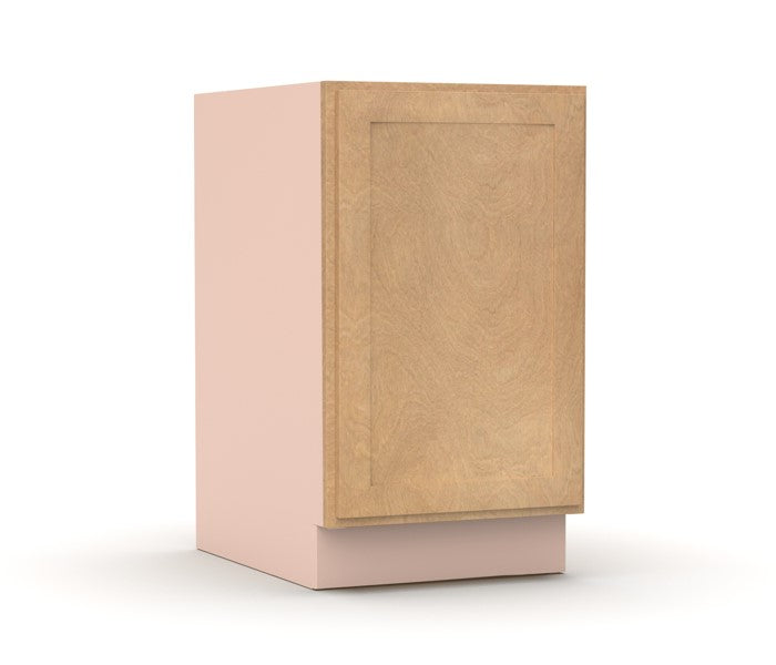 Liberty Shaker Karamel - 21 Inch Full Height Single Door Base Cabinet - 21