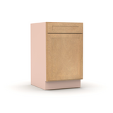 Liberty Shaker Karamel - 21 Inch Single Door Base Cabinet - 21" Width x 34.5" Height x 24" Depth