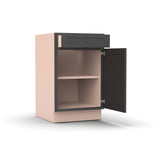 Liberty Shaker Grey - 21 Inch Single Door Base Cabinet - 21" Width x 34.5" Height x 24" Depth