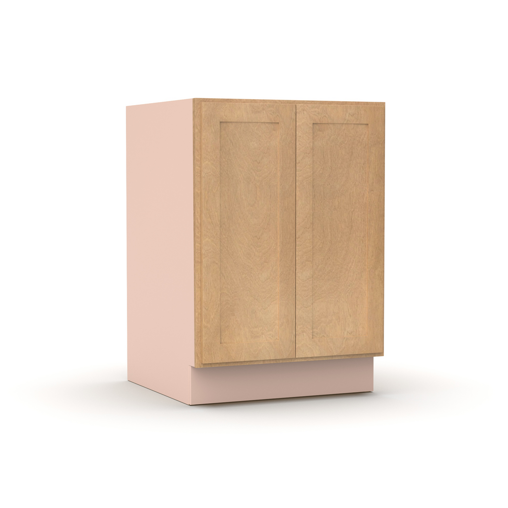 Liberty Shaker Karamel - 24 Inch Full Height Double Door Base Cabinet - 24