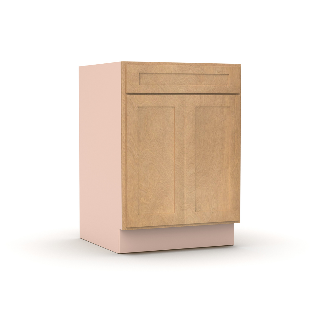 Liberty Shaker Karamel - 24 Inch Double Door Base Cabinet - 24