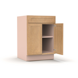 Liberty Shaker Karamel - 24 Inch Double Door Base Cabinet - 24" Width x 34.5" Height x 24" Depth