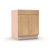 Liberty Shaker Karamel - 27 Inch Double Door Base Cabinet - 27" Width x 34.5" Height x 24" Depth