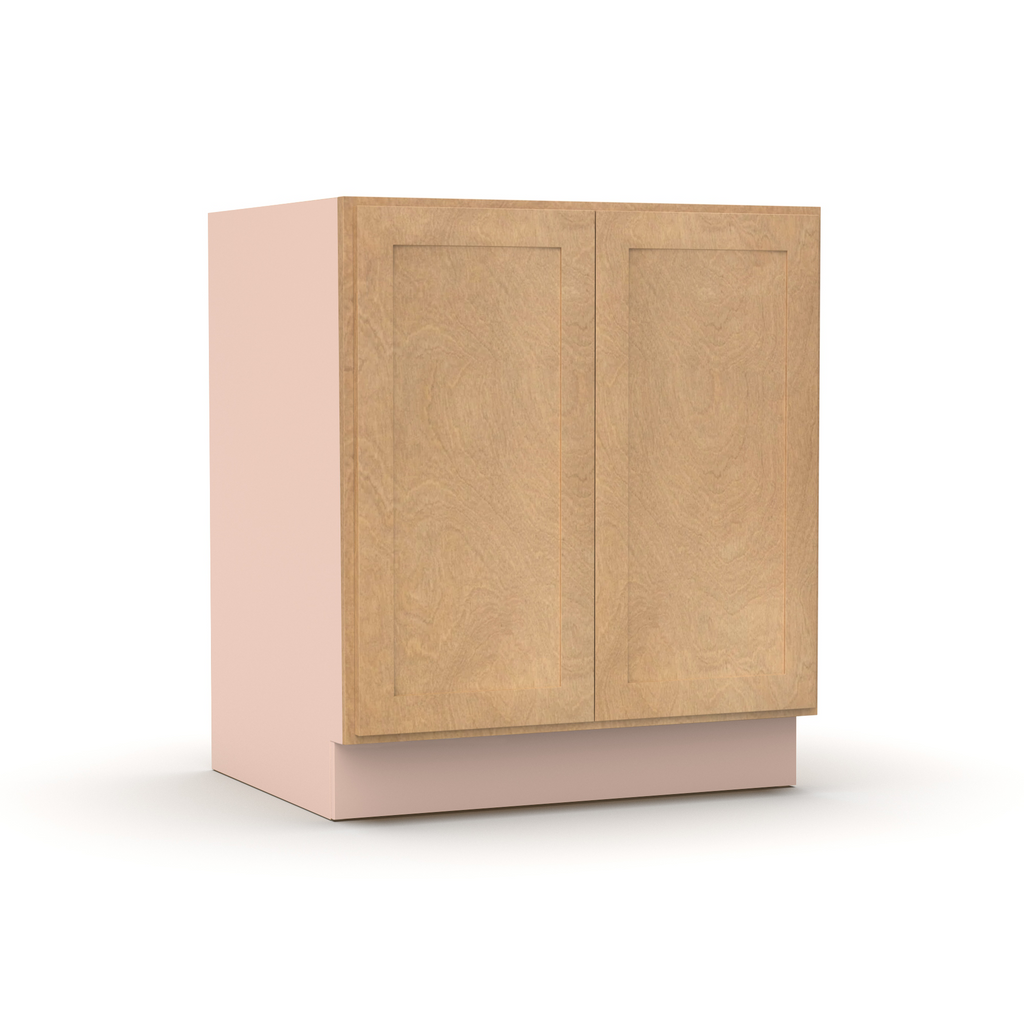 Liberty Shaker Karamel - 30 Inch Full Height Double Door Base Cabinet - 30
