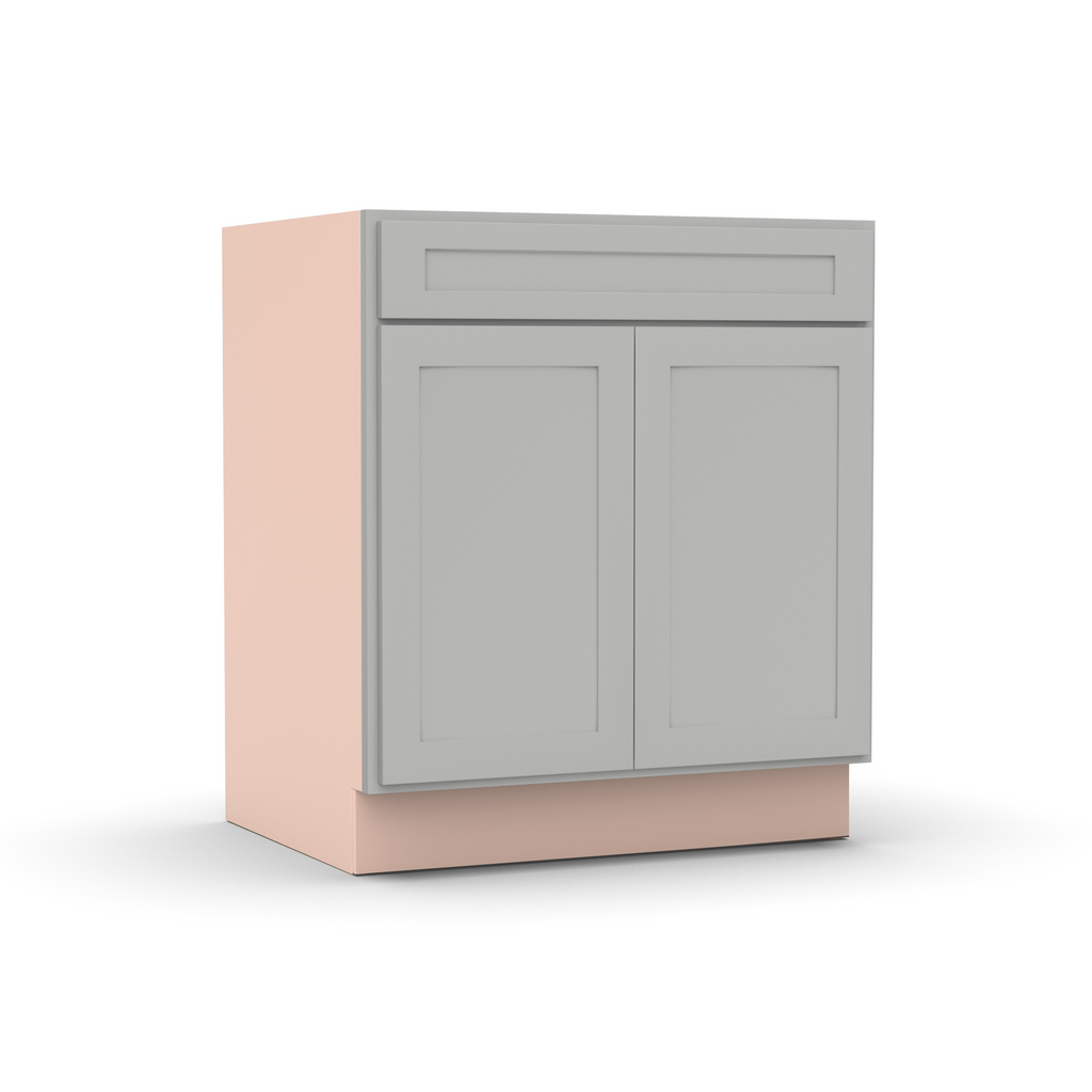 Liberty Shaker Ashen - 30 Inch Double Door Base Cabinet - 30