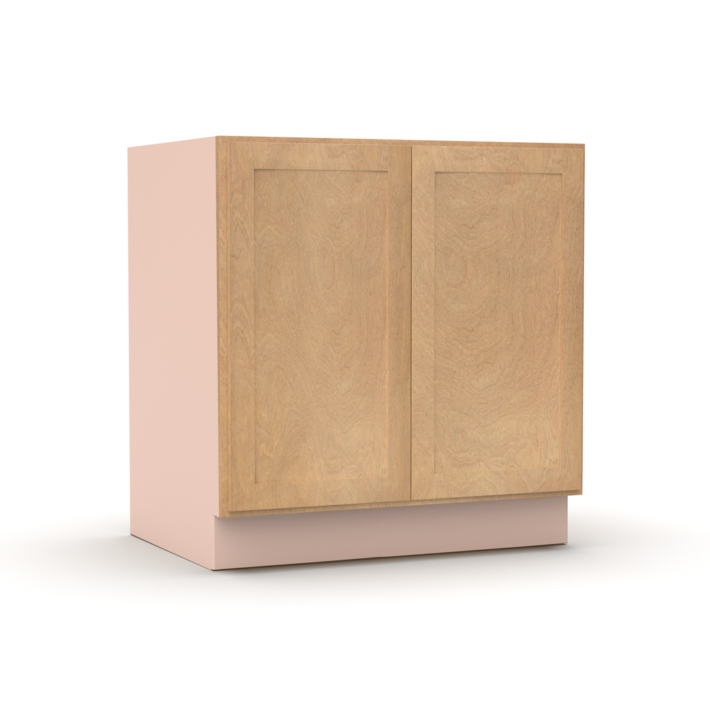 Liberty Shaker Karamel - 33 Inch Full Height Double Door Base Cabinet - 33