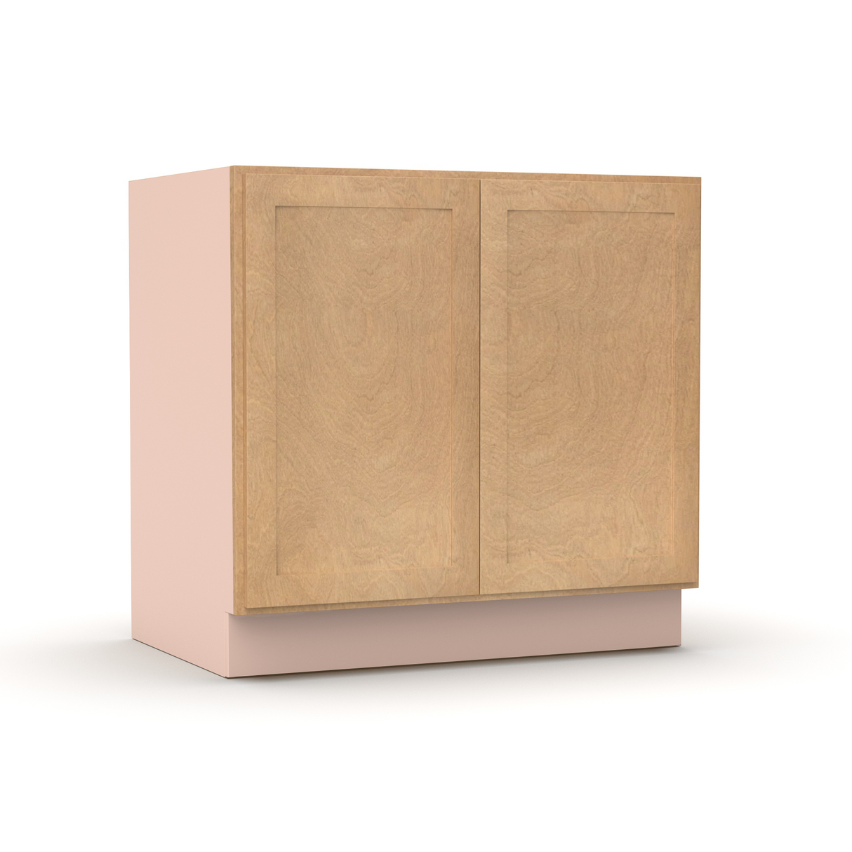 Liberty Shaker Karamel - 33 Inch Full Height Double Door Base Cabinet - 33" Width x 34.5" Height x 24" Depth