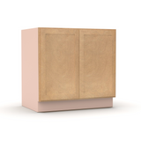 Liberty Shaker Karamel - 33 Inch Full Height Double Door Base Cabinet - 33" Width x 34.5" Height x 24" Depth