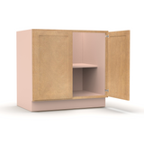 Liberty Shaker Karamel - 33 Inch Full Height Double Door Base Cabinet - 33" Width x 34.5" Height x 24" Depth