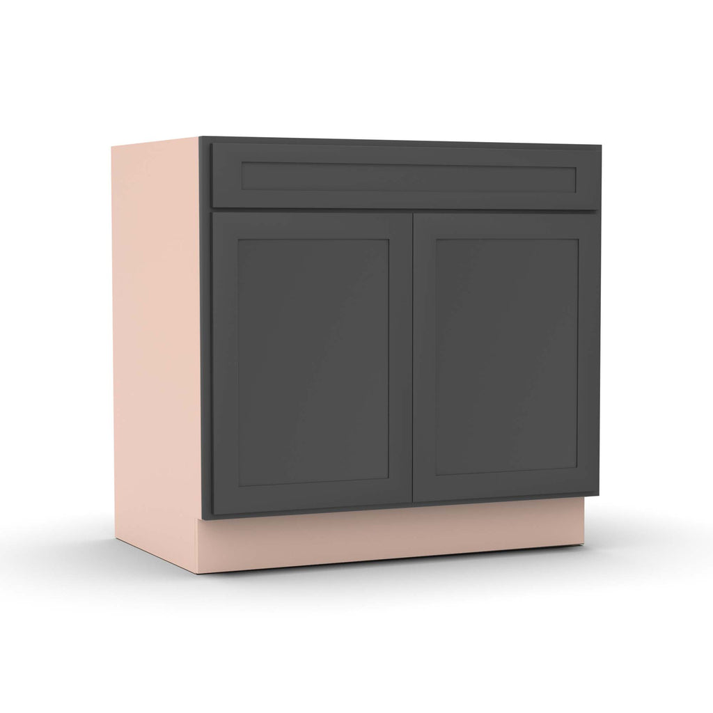 Liberty Shaker Grey - 36 Inch Double Door Base Cabinet - 36